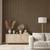 Medium Slats Polystyrene Wood Slat Walls 94.5 in x 9.45 in - Ash - Installed Image