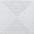 Pyramid Step - Faux Tin Ceiling Tile - Glue up - 24 in x 24 in - #363 - White Matte