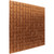 Faux Tin Ceiling Tile - Glue up - 24 in x 24 in - #364 - Copper Side View