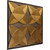 Clover Curve - Faux Tin Glue-Up Ceiling Tile - #369 - Antique Gold Side View