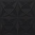 Clover Curve - Faux Tin Glue-Up Ceiling Tile - #369 - Black