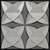 Clover Curve - Faux Tin Glue-Up Ceiling Tile - #369 - Antique Silver