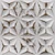 Nova Burst - Faux Tin Ceiling Tile - Glue up - 24 in x 24 in - #342 - Distressed Brown
