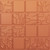 Faux Tin Ceiling Tile - Glue up - 24 in x 24 in - #343 - Copper