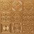 Faux Tin Ceiling Tile - Glue up - 24 in x 24 in - #347 - Gold