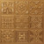 Faux Tin Ceiling Tile - Glue up - 24 in x 24 in - #348  - Gold