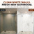 Hex Tile Shower Wall Panels Surround - Marble - Before and After Image