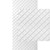 Argyle MirroFlex 4x8 Glue Up PVC 3D Wall Panels - Gloss White Paintable / White Matte