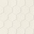Hex Tile MirroFlex 4x8 Glue Up PVC 3D Wall Panels - Winter White 2