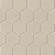 Hex Tile MirroFlex 4x8 Glue Up PVC 3D Wall Panels - Almond