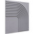 Flex Turn - Peel and Stick - Faux Tin Wall Panels - 12 in x 12 in - #9012 - (Pack of 20) / 20 sqft - Milky Grey - Side View