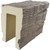 Heritage Faux Wood Ceiling Beams 3-Sided Sample - 8 in x 3 1/2 in - Salvaged Timber + Sandstone