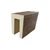 Heritage Faux Wood Ceiling Beams 3-Sided Sample - 8 in x 3 1/2 in x 5 1/2 in - Mena + Kona Brown
