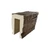 Heritage Faux Wood Ceiling Beams 3-Sided Sample - 8 in x 3 1/2 in x 5 1/2 in - Salvaged Timber + Kona Brown
