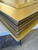 LOT # 3029  #505 Antique Brass 24x24 (100 SQ FT) 25 PCS  Drop Ceiling Tile  in PVC