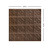 Clover 2 ft x 2 ft - Acoustical Perforated Tin Ceiling Tiles - #203 - (Pack of 20) / 80 sqft - Bronze - Measurement