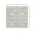 Antoinette 2 ft x 2 ft - Acoustical Perforated Tin Ceiling Tiles with Insulating Pad - #321 - (Pack of 20) / 80 sqft (SK321-20) - Eggshell White Measurement