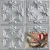 Antoinette 2 ft x 2 ft - Acoustical Perforated Tin Ceiling Tiles with Insulating Pad - #321 - (Pack of 20) / 80 sqft (SK321-20) - Lacquered Steel