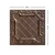 Romeo, Romeo 2 ft x 2 ft - Acoustical Perforated Tin Ceiling Tiles with Insulating Pad - #502 - (Pack of 20) / 80 sqft (SK502-20) - Bronze Measurement