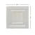 Eyelet 2 ft x 2 ft - Acoustical Perforated Tin Ceiling Tiles with Insulating Pad - #504 - (Pack of 20) / 80 sqft - Eggshell White Measurement