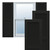 True Fit PVC Louver Shutters (Per Pair) - Black