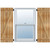 TimberCraft Joined Board-n-Batten Shutters, Rough Sawn Western Red Cedar (Per Pair) - 21.5 in. Width - With Z Bar