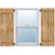 TimberCraft Spaced Board-n-Batten Shutters, Rough Sawn Western Red Cedar (Per Pair) - 17.125 in. Width - With Z Bar