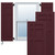 Enduracore Composite San Juan Capistrano Mission Style Shutters (Per Pair) - Wine Red