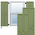 Enduracore Composite Cedar Park Shutters (Per Pair) - Moss Green