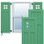 EnduraCore Composite San Antonio Mission Style Shutters (Per Pair) - Lily Pads