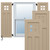 EnduraCore Composite San Antonio Mission Style Shutters (Per Pair) - Primed