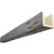 Timberthane Faux Wood Ceiling Beams - 3-Sided & 10 ft. Length - Pecky Cypress + Seashell