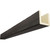 Timberthane Faux Wood Ceiling Beams - 3-Sided & 10 ft. Length - Rough Sawn + Hickory