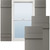 Lifetime Vinyl, Board-n-Batten Shutters, w/Shutter-Loks (Per Pair) - 14 in. Width - Tuxedo Grey