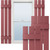 Lifetime Vinyl, Board-n-Batten Shutters, w/Shutter-Loks (Per Pair) - 12 in. Width - Wineberry