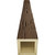 Timberthane Faux Wood Ceiling Beams - 4-Sided - Pecky Cypress + Honey Wheat - Front Face View