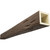 Timberthane Faux Wood Ceiling Beams - 4-Sided - Pecky Cypress + Cedar Bark