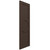 EnduraCore Composite Center Circle Arts & Crafts Shutters, (Per Pair) - Raisin Brown - Side View