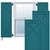 EnduraCore Composite Bungalow Shutters (Per Pair) - Antigua