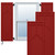 EnduraCore Composite Shaker Shutters (Per Pair) - Fire Red
