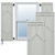 EnduraCore Composite Shaker Shutters (Per Pair) - Hailstorm Gray