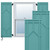 EnduraCore Composite Shaker Shutters (Per Pair) - Pure Turquoise