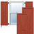 EnduraCore Composite Santa Fe Modern Style Shutters (Per Pair) - Colorful Leaves