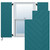 EnduraCore Composite Diagonal Slat Modern Style Shutters (Per Pair) - Antigua