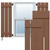 EnduraCore Composite Two Board Spaced Board-n-Batten Shutters (Per Pair) - Burnt Toffee