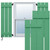 EnduraCore Composite Two Board Spaced Board-n-Batten Shutters (Per Pair) - Lily Pads