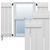 EnduraCore Composite Two Board Spaced Board-n-Batten Shutters (Per Pair) - White