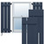 EnduraCore Composite Two Board Spaced Board-n-Batten Shutters (Per Pair) - Starless Night Blue