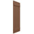 EnduraCore Composite Two Board Joined Board-n-Batten Shutters (Single Shutter) - Burnt Toffee - Side View
