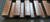 Medium Slats Polystyrene Wood Ceiling Panels  112 in x 9 1/2 in 1012  -  (Pack of 10) / 73.5 sqft - Teak - Closeup View Image